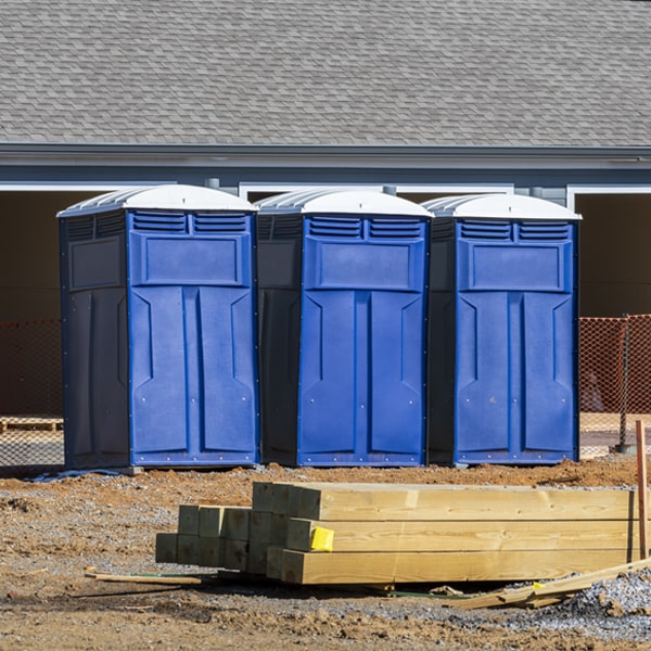 how can i report damages or issues with the portable toilets during my rental period in Lothian